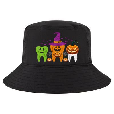 Teeth Ghost Pumpkin Witch Cute Dental Halloween Cool Gift Cool Comfort Performance Bucket Hat