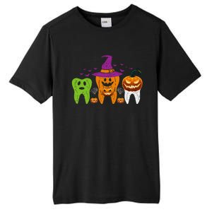 Teeth Ghost Pumpkin Witch Cute Dental Halloween Cool Gift Tall Fusion ChromaSoft Performance T-Shirt