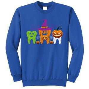 Teeth Ghost Pumpkin Witch Cute Dental Halloween Cool Gift Sweatshirt