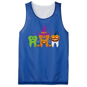 Teeth Ghost Pumpkin Witch Cute Dental Halloween Cool Gift Mesh Reversible Basketball Jersey Tank