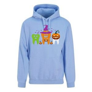 Teeth Ghost Pumpkin Witch Cute Dental Halloween Cool Gift Unisex Surf Hoodie