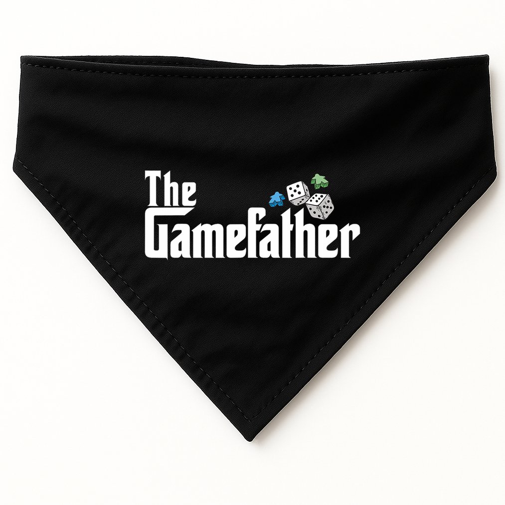 The Gamefather Playing Board Games USA-Made Doggie Bandana