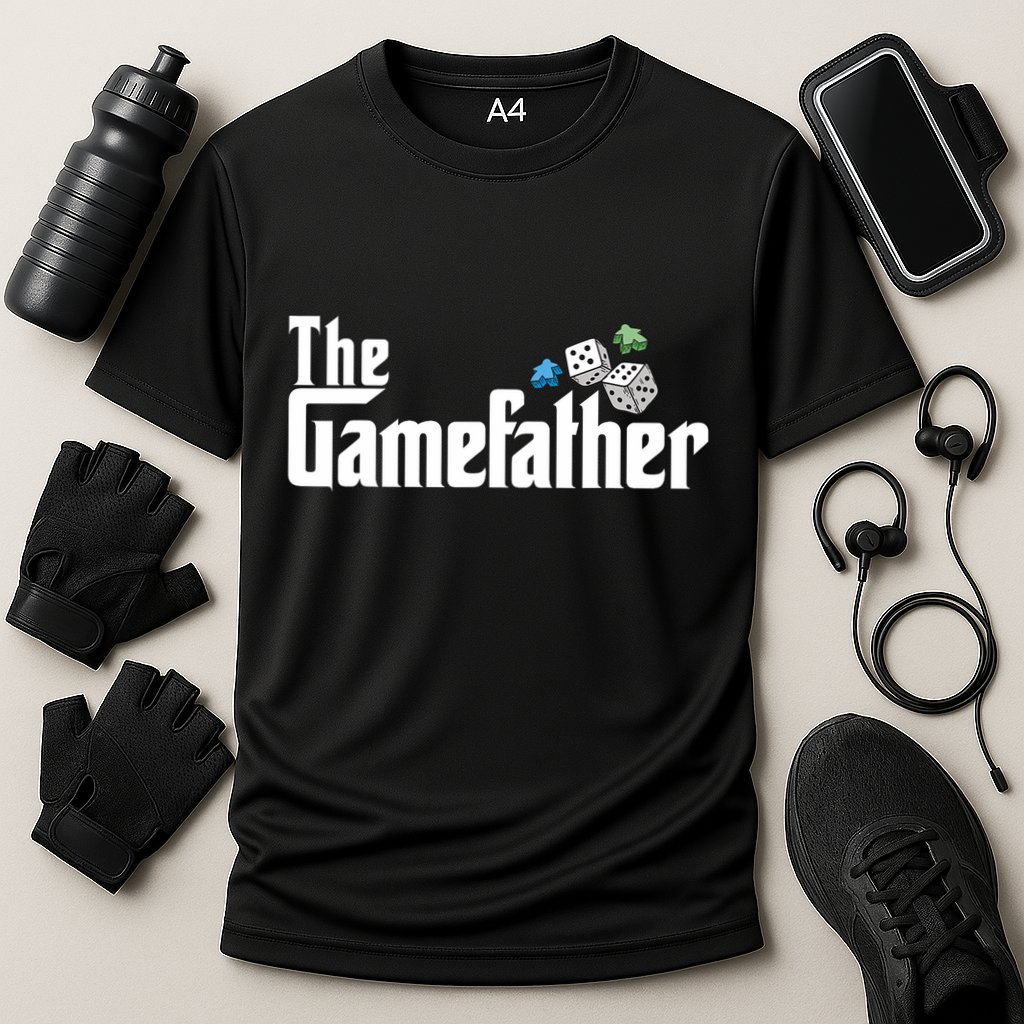 The Gamefather Playing Board Games Performance Shirt