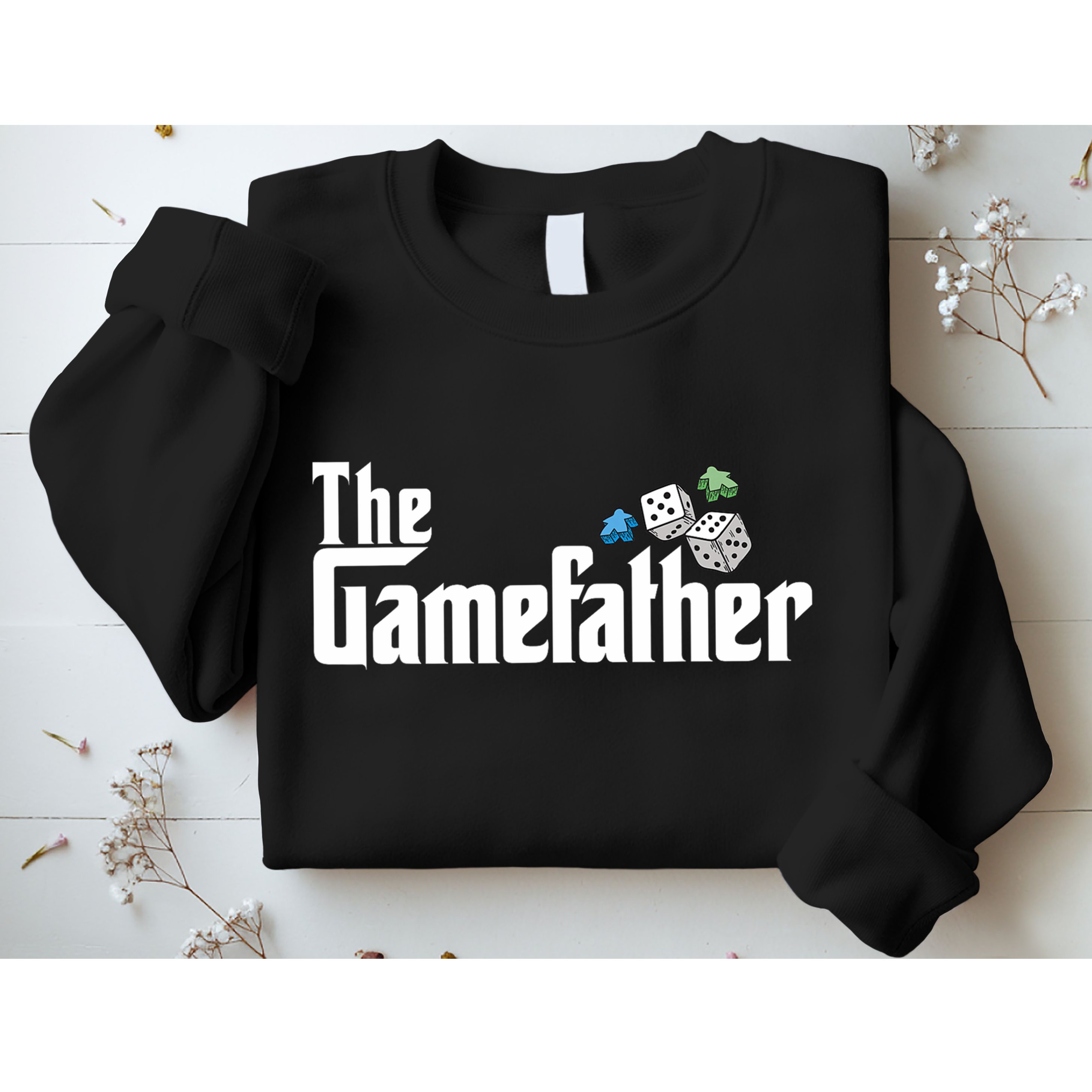 The Gamefather Playing Board Games Sweatshirt