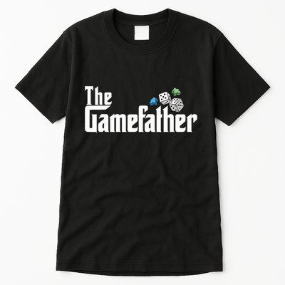 The Gamefather Playing Board Games Tall T-Shirt