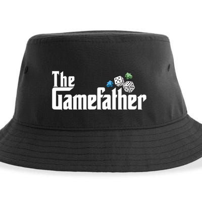The Gamefather Playing Board Games Sustainable Bucket Hat