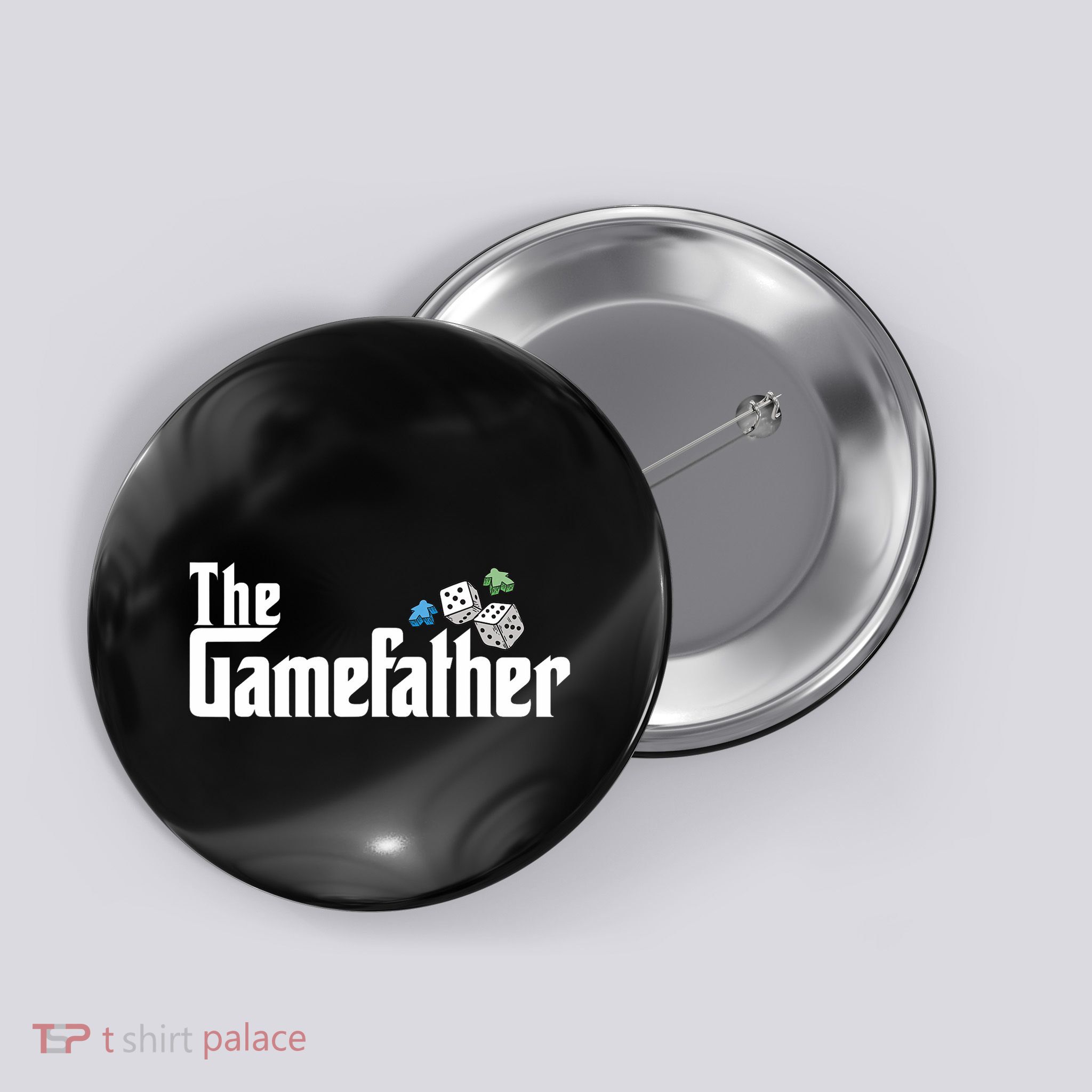 The Gamefather Playing Board Games Button