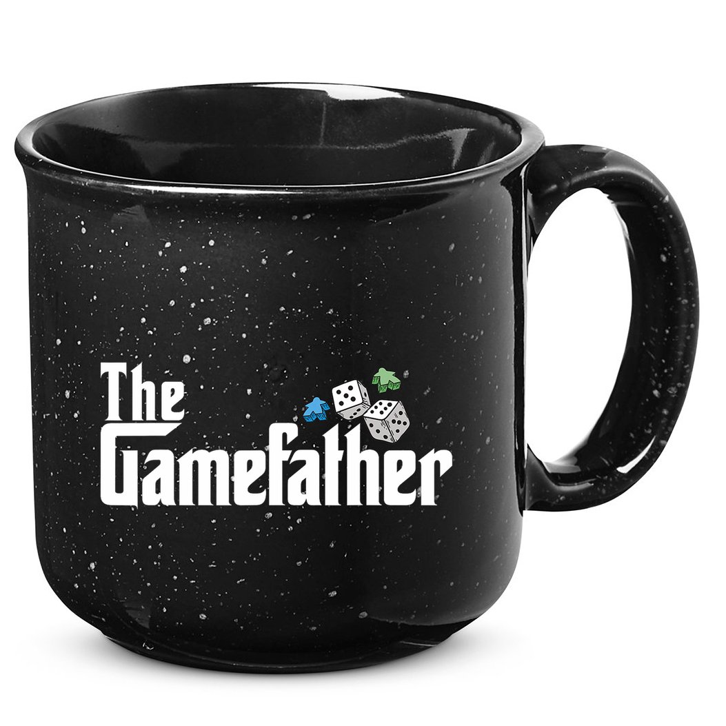 The Gamefather Playing Board Games 15oz Campfire Ceramic Mug