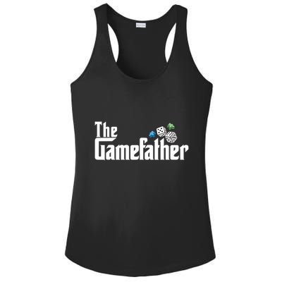 The Gamefather Playing Board Games Ladies PosiCharge Competitor Racerback Tank