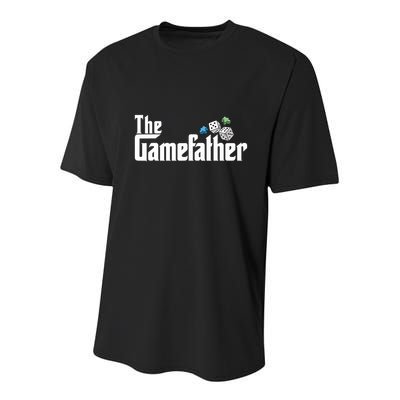 The Gamefather Playing Board Games Youth Performance Sprint T-Shirt