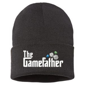 The Gamefather Playing Board Games Sustainable Knit Beanie