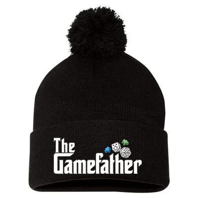 The Gamefather Playing Board Games Pom Pom 12in Knit Beanie