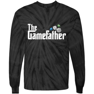 The Gamefather Playing Board Games Tie-Dye Long Sleeve Shirt