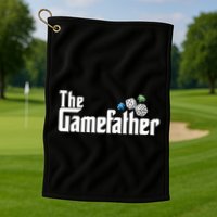 The Gamefather Playing Board Games Golf Towel