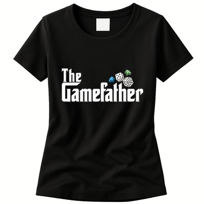 The Gamefather Playing Board Games Womens T-Shirt
