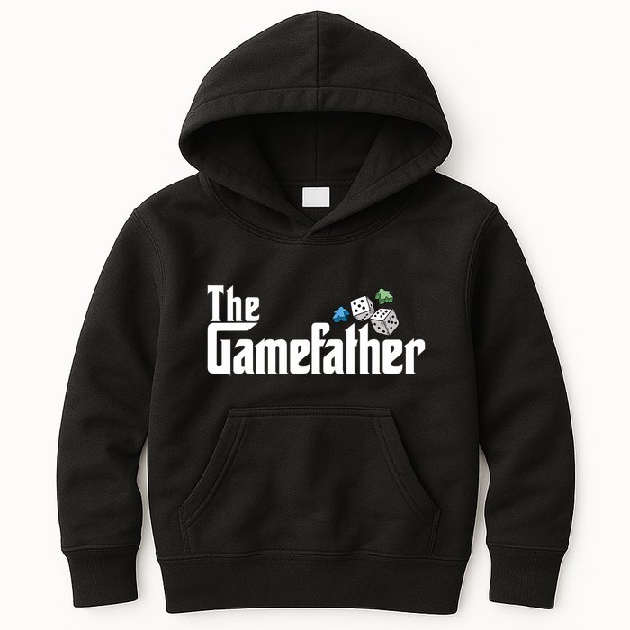 The Gamefather Playing Board Games Kids Hoodie