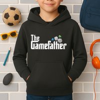 The Gamefather Playing Board Games Kids Hoodie