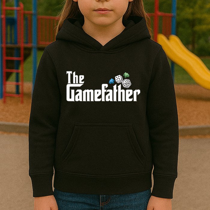 The Gamefather Playing Board Games Kids Hoodie