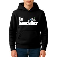 The Gamefather Playing Board Games Kids Hoodie