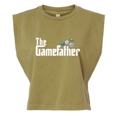 The Gamefather Playing Board Games Garment-Dyed Women's Muscle Tee