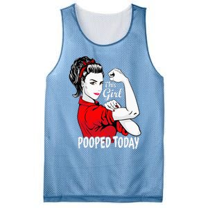 This Girl Pooped Today Humor I Pooped Today Mesh Reversible Basketball Jersey Tank