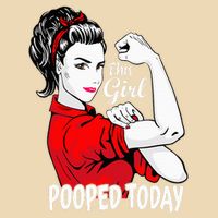 This Girl Pooped Today Humor I Pooped Today Drawstring Bag