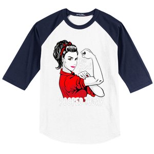 This Girl Pooped Today Humor I Pooped Today Baseball Sleeve Shirt