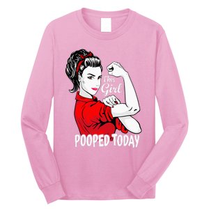 This Girl Pooped Today Humor I Pooped Today Long Sleeve Shirt