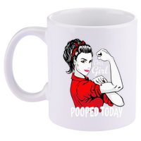 This Girl Pooped Today Humor I Pooped Today 11oz C Handle Ceramic Mug