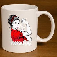 This Girl Pooped Today Humor I Pooped Today 11oz C Handle Ceramic Mug