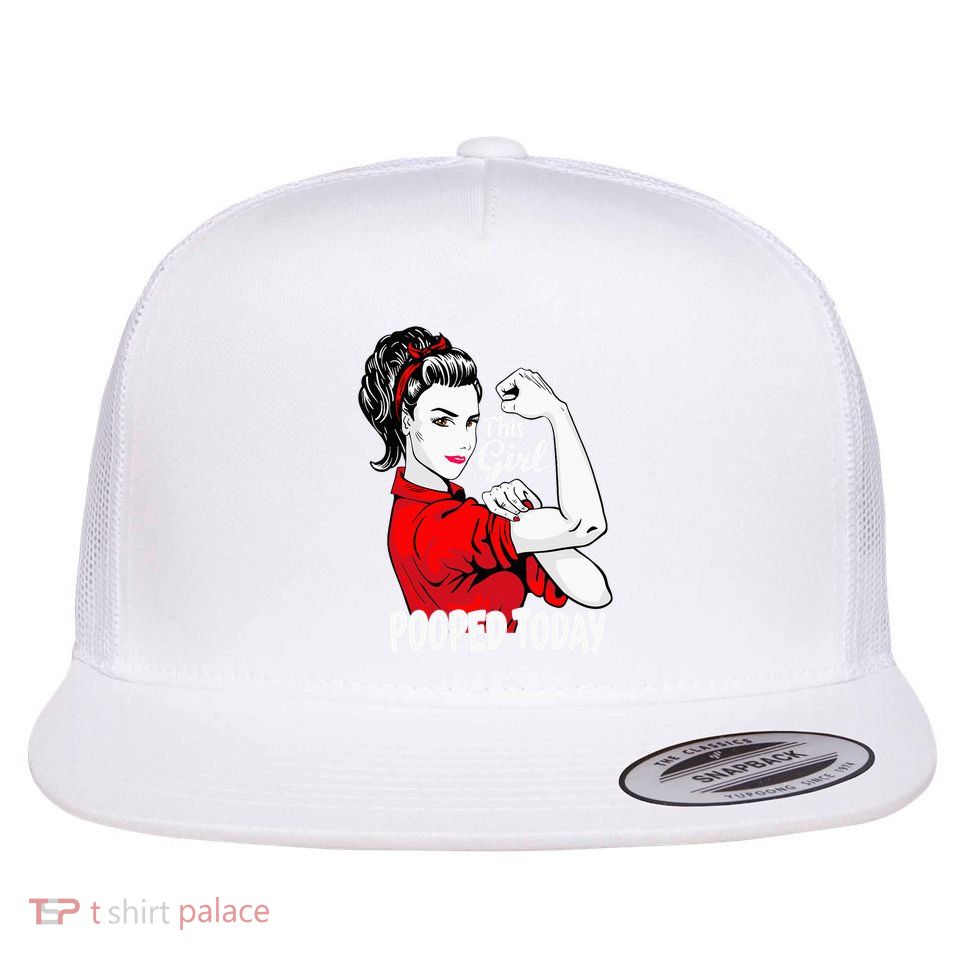 This Girl Pooped Today Humor I Pooped Today Flatbill Hat