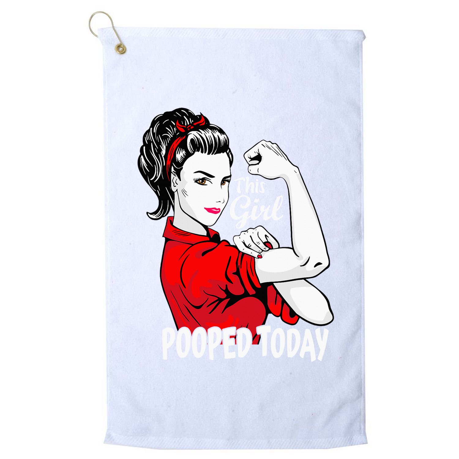 This Girl Pooped Today Humor I Pooped Today Golf Towel