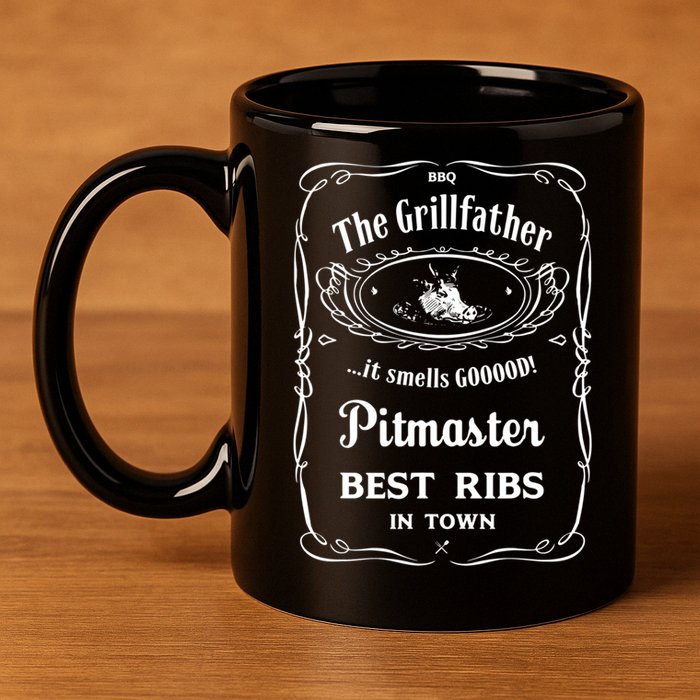 The Grillfather Pitmaster Gift 11oz C Handle Ceramic Mug