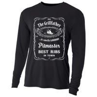 The Grillfather Pitmaster Gift Cooling Performance Long Sleeve Crew
