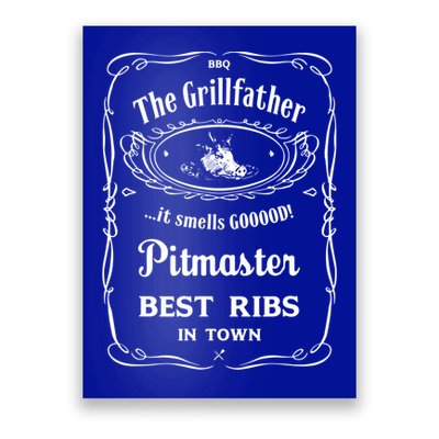 The Grillfather Pitmaster Gift Poster