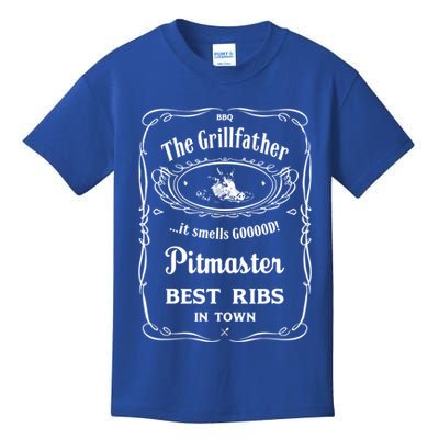 The Grillfather Pitmaster Gift Kids T-Shirt