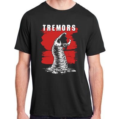 Tremors Graboid Paint Smear Portrait Logo Gift Adult ChromaSoft Performance T-Shirt