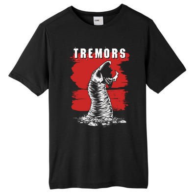 Tremors Graboid Paint Smear Portrait Logo Gift Tall Fusion ChromaSoft Performance T-Shirt