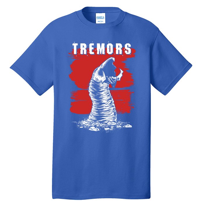 Tremors Graboid Paint Smear Portrait Logo Gift Tall T-Shirt