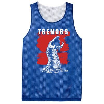 Tremors Graboid Paint Smear Portrait Logo Gift Mesh Reversible Basketball Jersey Tank