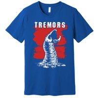 Tremors Graboid Paint Smear Portrait Logo Gift Premium T-Shirt