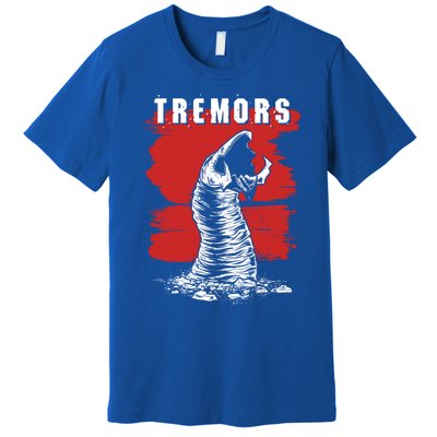 Tremors Graboid Paint Smear Portrait Logo Gift Premium T-Shirt