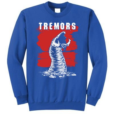 Tremors Graboid Paint Smear Portrait Logo Gift Tall Sweatshirt