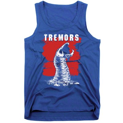 Tremors Graboid Paint Smear Portrait Logo Gift Tank Top