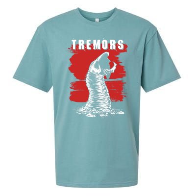 Tremors Graboid Paint Smear Portrait Logo Gift Sueded Cloud Jersey T-Shirt