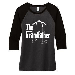 The Grandfather Quote Funny Design For New Grandpas Women's Tri-Blend 3/4-Sleeve Raglan Shirt