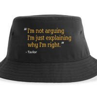 TAYLOR Gift Quote Funny Birthday Personalized Name Idea Sustainable Bucket Hat