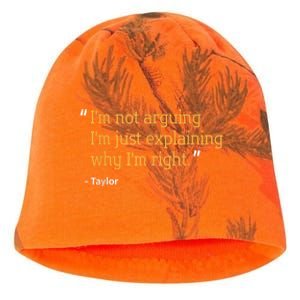 TAYLOR Gift Quote Funny Birthday Personalized Name Idea Kati - Camo Knit Beanie