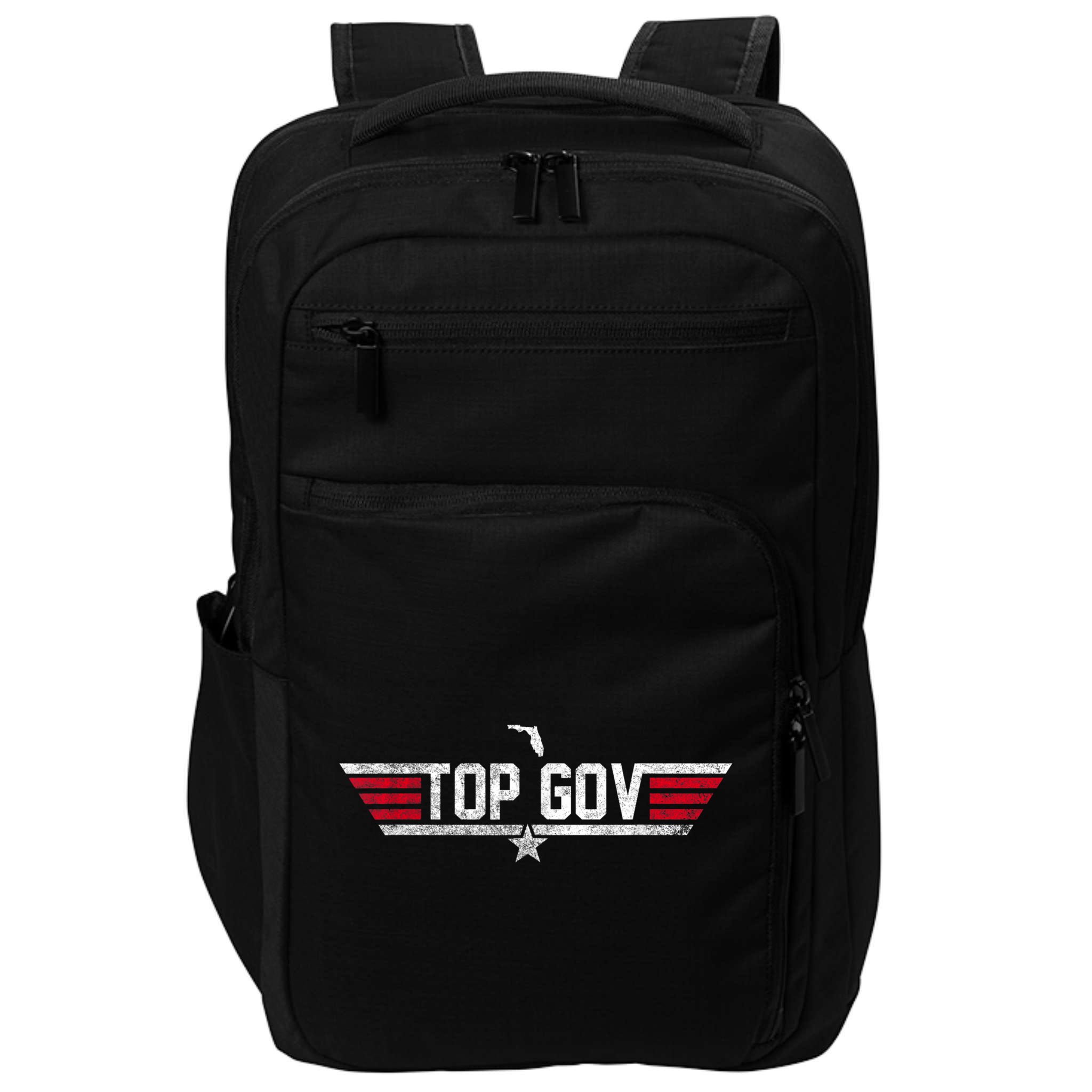 Top Gov Ron DeSantis Top Gov Florida Flag Impact Tech Backpack