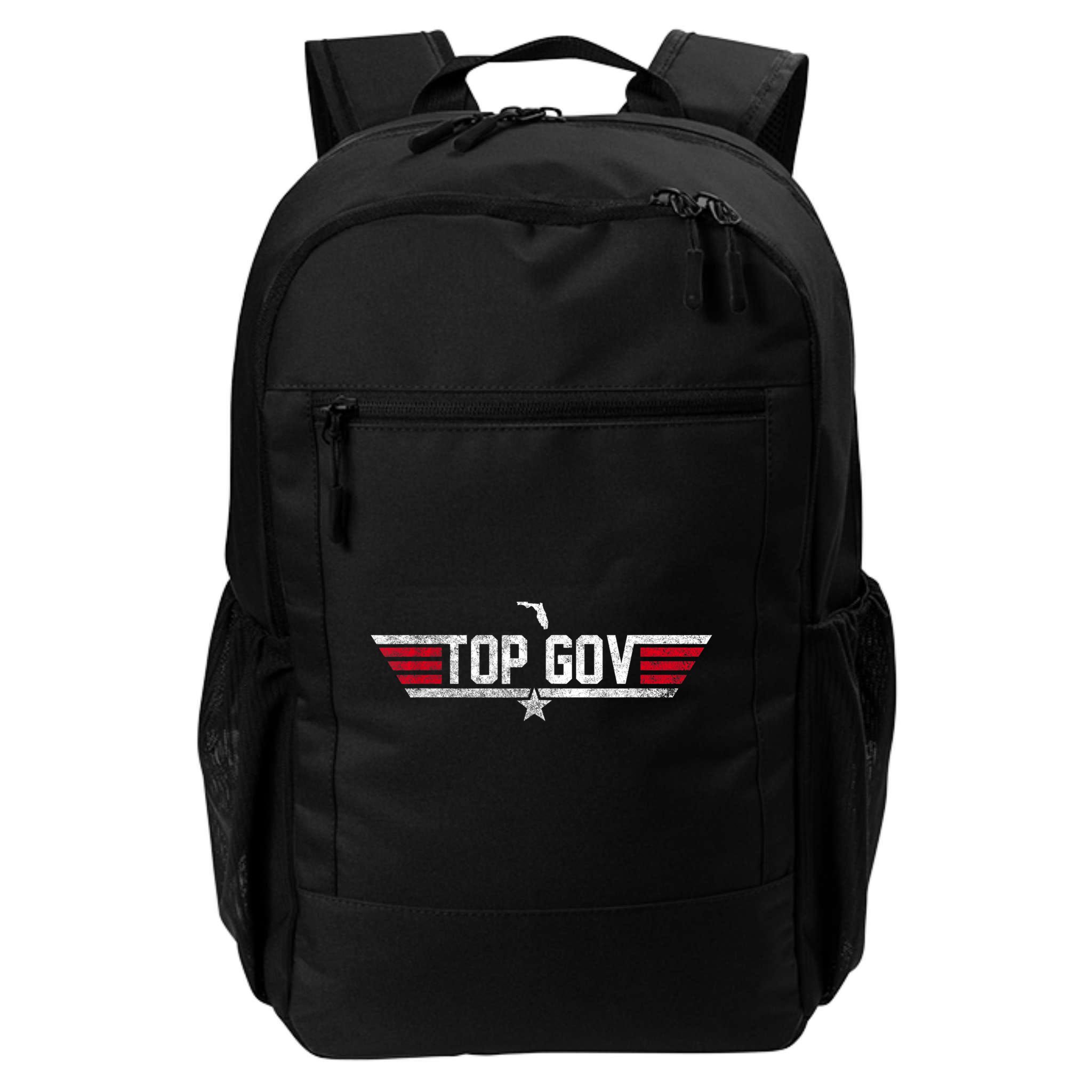 Top Gov Ron DeSantis Top Gov Florida Flag Backpack